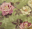 Pink Roses Woven Wool Rug (tx518)