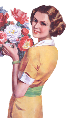 image of a vintage woman